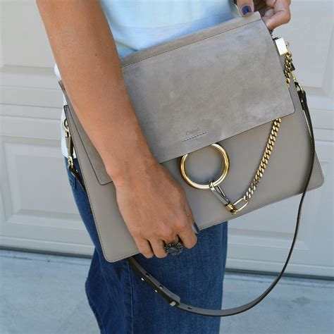 chloe faye bag grey|chloe faye medium bag.